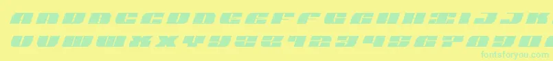 joysharktitleital Font – Green Fonts on Yellow Background