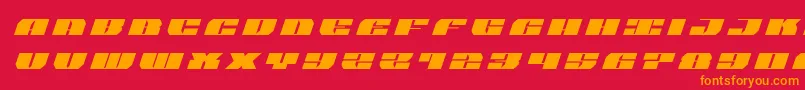 fuente joysharktitleital – Fuentes Naranjas Sobre Fondo Rojo