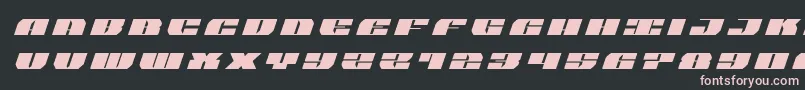 joysharktitleital Font – Pink Fonts on Black Background