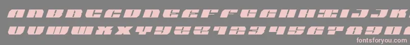 joysharktitleital-Schriftart – Rosa Schriften auf grauem Hintergrund