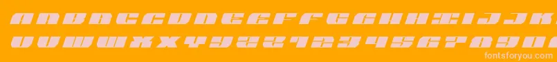 Шрифт joysharktitleital – розовые шрифты на оранжевом фоне