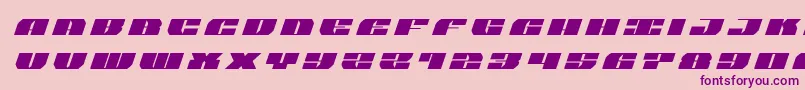 joysharktitleital-Schriftart – Violette Schriften auf rosa Hintergrund