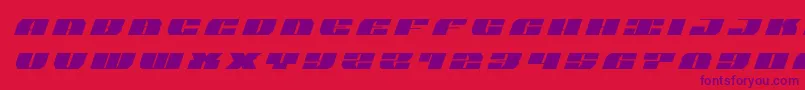 joysharktitleital Font – Purple Fonts on Red Background