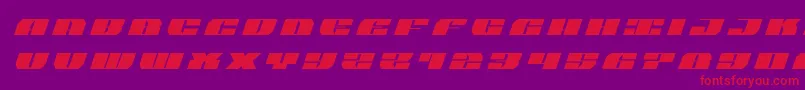 Czcionka joysharktitleital – czerwone czcionki na fioletowym tle