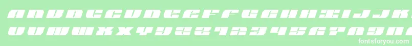フォントjoysharktitleital – 緑の背景に白い文字