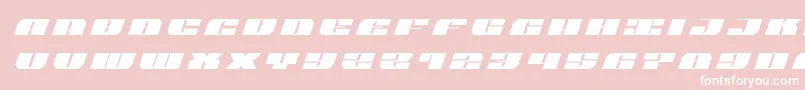 フォントjoysharktitleital – ピンクの背景に白い文字