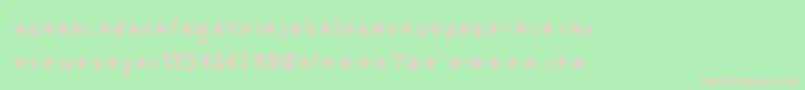 フォントjsa lovechinese – 緑の背景にピンクのフォント