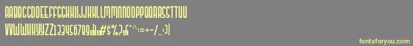 JUANGKANS DEMO VER Font – Yellow Fonts on Gray Background