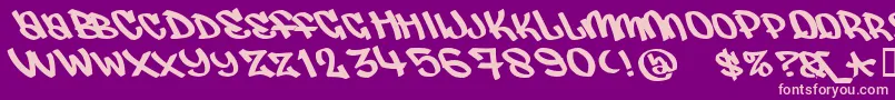 JUDAS    Font – Pink Fonts on Purple Background
