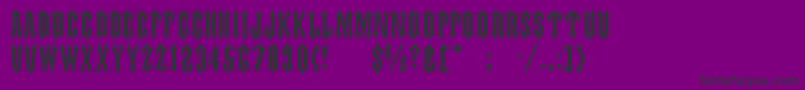 Fonte judasc   – fontes pretas em um fundo violeta