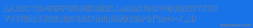 judgev23d-Schriftart – Graue Schriften auf blauem Hintergrund