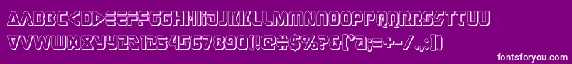 judgev23d Font – White Fonts on Purple Background