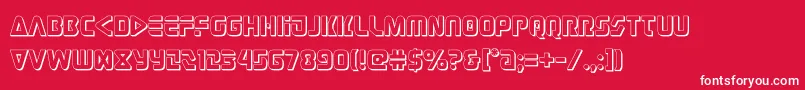 judgev23d Font – White Fonts on Red Background