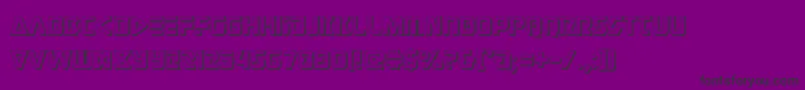 フォントjudgev23d – 紫の背景に黒い文字