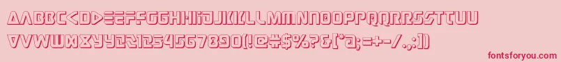 judgev23d Font – Red Fonts on Pink Background