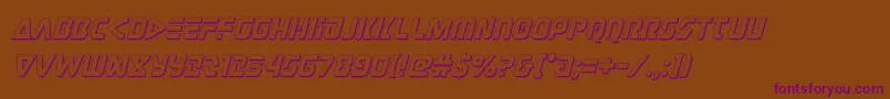 judgev23dital Font – Purple Fonts on Brown Background