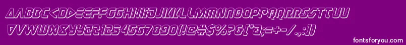 judgev23dital Font – White Fonts on Purple Background