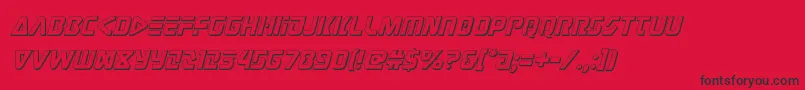 judgev23dital Font – Black Fonts on Red Background