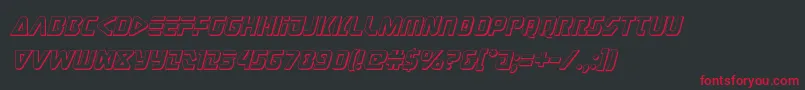 judgev23dital Font – Red Fonts on Black Background