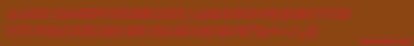 judgev23dital Font – Red Fonts on Brown Background