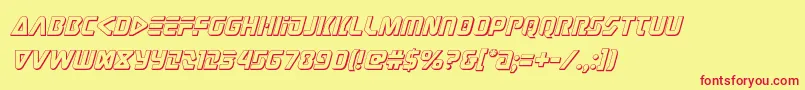 judgev23dital Font – Red Fonts on Yellow Background
