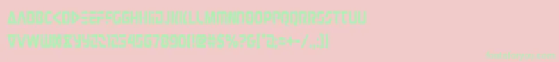 judgev2cond Font – Green Fonts on Pink Background