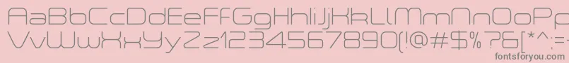 ASpaceThinDemo Font – Gray Fonts on Pink Background