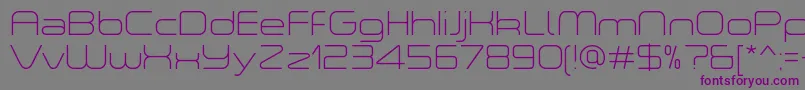 ASpaceThinDemo Font – Purple Fonts on Gray Background