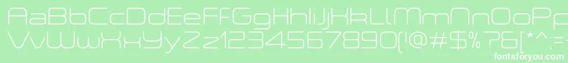 ASpaceThinDemo Font – White Fonts on Green Background