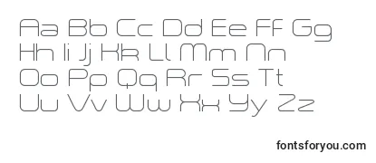 Review of the ASpaceThinDemo Font