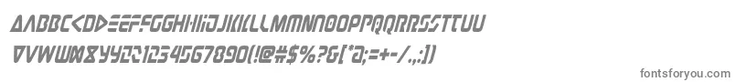 judgev2condital Font – Gray Fonts on White Background