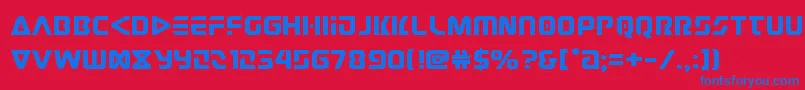 judgev2expand Font – Blue Fonts on Red Background