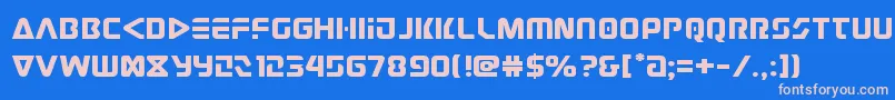 Weitere Informationen zur judgev2expand-Schriftart judgev2expand-Schriftart – Rosa Schriften auf blauem Hintergrund