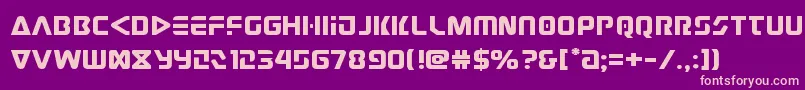 judgev2expand-fontti – vaaleanpunaiset fontit violetilla taustalla