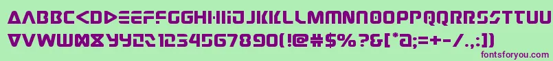 judgev2expand-Schriftart – Violette Schriften auf grünem Hintergrund