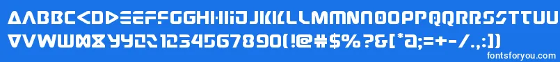 Weitere Informationen zur judgev2expand-Schriftart judgev2expand-Schriftart – Weiße Schriften auf blauem Hintergrund