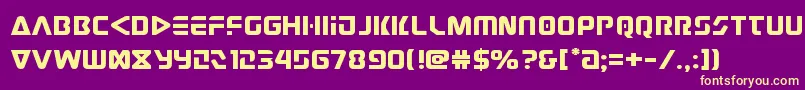 Police judgev2expand – polices jaunes sur fond violet
