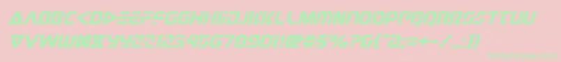 judgev2expandital Font – Green Fonts on Pink Background