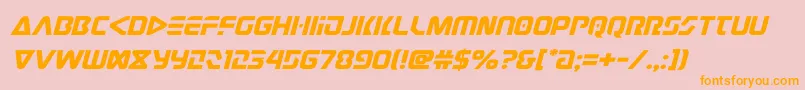 judgev2expandital Font – Orange Fonts on Pink Background