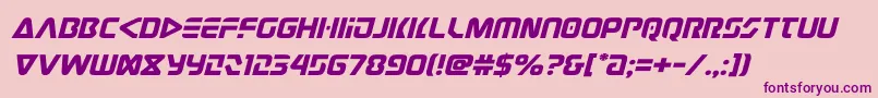 judgev2expandital Font – Purple Fonts on Pink Background