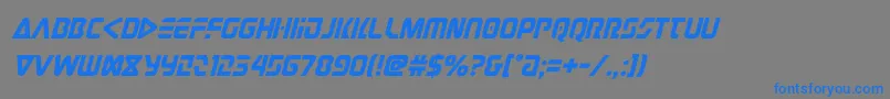 judgev2ital Font – Blue Fonts on Gray Background