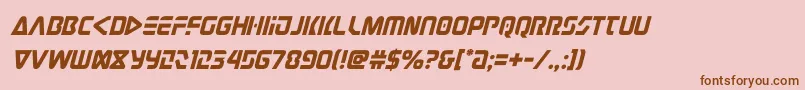 fuente judgev2ital – Fuentes Marrones Sobre Fondo Rosa