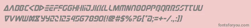 judgev2ital Font – Gray Fonts on Pink Background