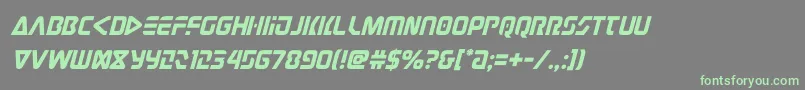 judgev2ital Font – Green Fonts on Gray Background
