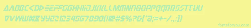 judgev2ital Font – Green Fonts on Yellow Background