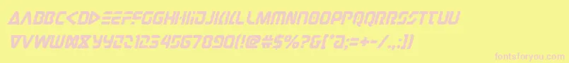 judgev2ital Font – Pink Fonts on Yellow Background