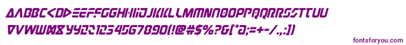 judgev2ital Font – Purple Fonts on White Background