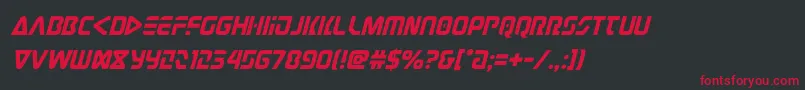 judgev2ital Font – Red Fonts on Black Background