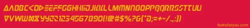 judgev2semital Font – Orange Fonts on Red Background