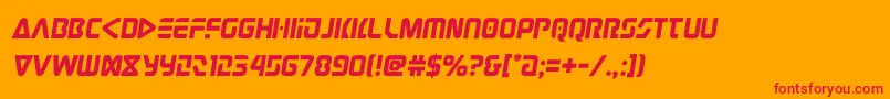 judgev2semital Font – Red Fonts on Orange Background